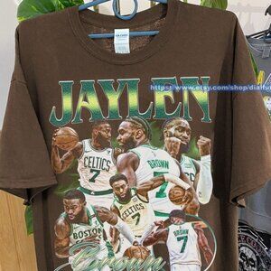 Vintage 90s Basketball Bootleg Style T-Shirt, Jaylen Brown Graphic Tee, Jaylen B